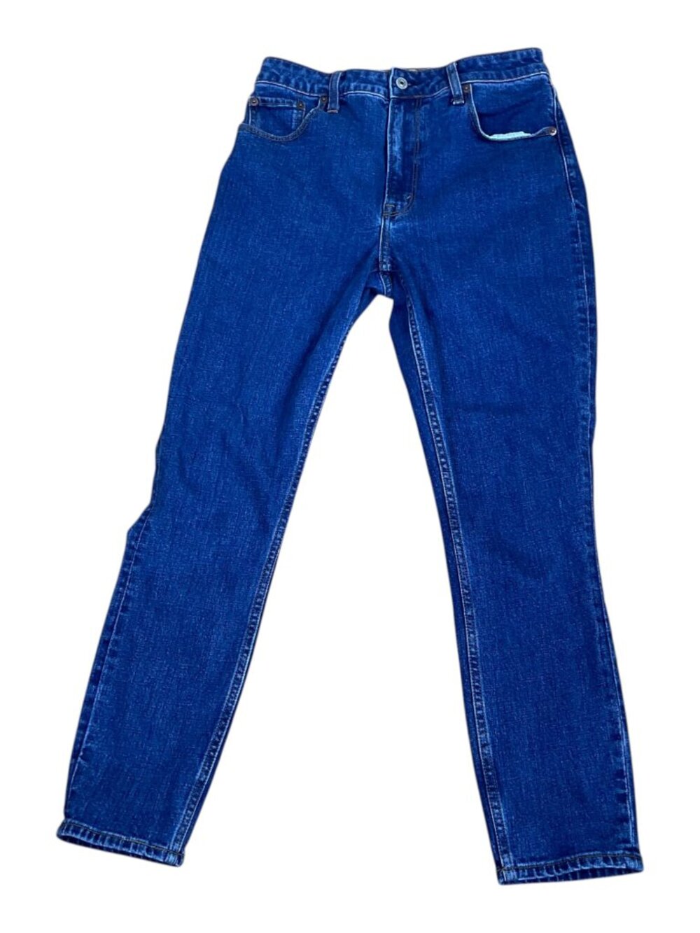 Abercrombie & Fitch Jeans Skinny High Rise Cropped Curvy Love Mid Wash (27)